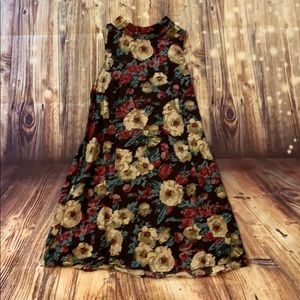 She + Sky Tunic Medium Brown Floral